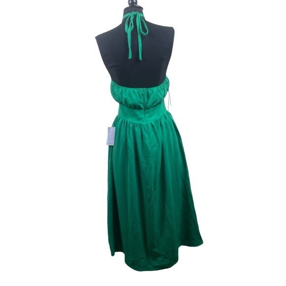 NWT NSR Green Halter Top Dress w/ Pockets Size XS - Picture 4 of 16